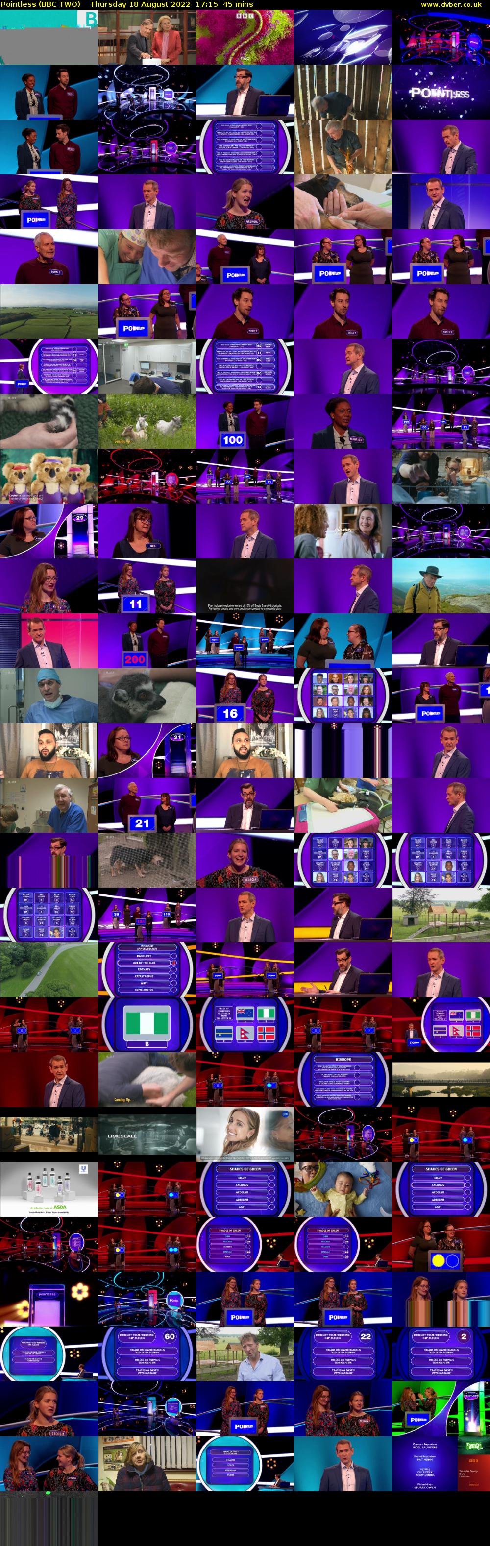 Pointless (BBC TWO) Thursday 18 August 2022 17:15 - 18:00