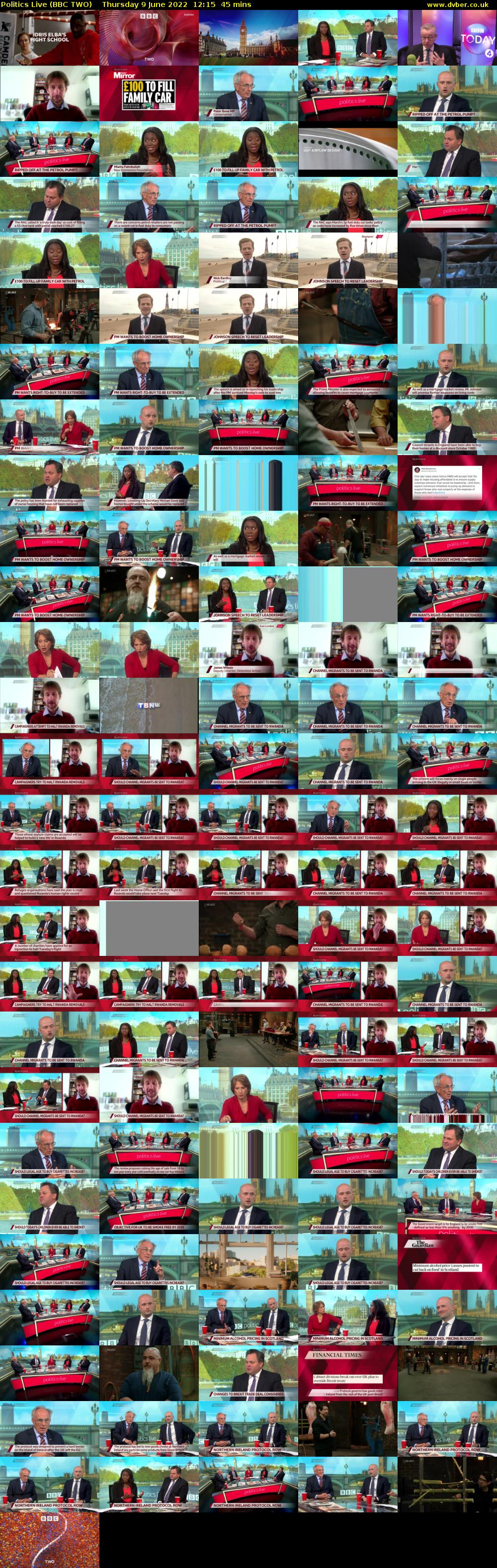Politics Live (BBC TWO) Thursday 9 June 2022 12:15 - 13:00