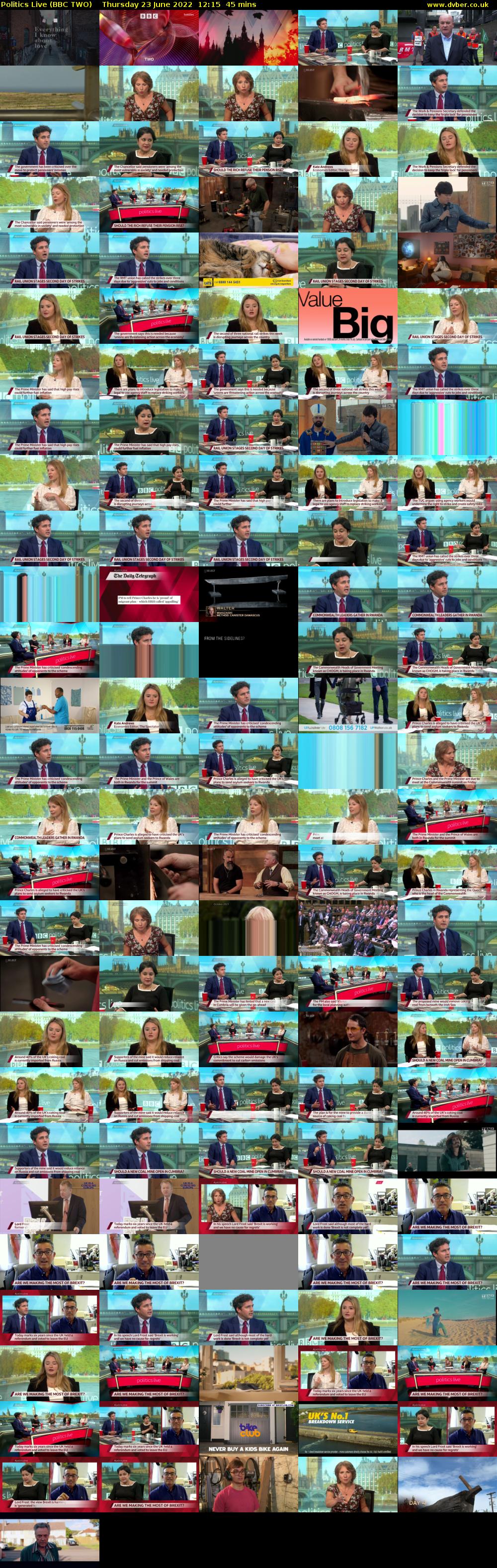 Politics Live (BBC TWO) Thursday 23 June 2022 12:15 - 13:00