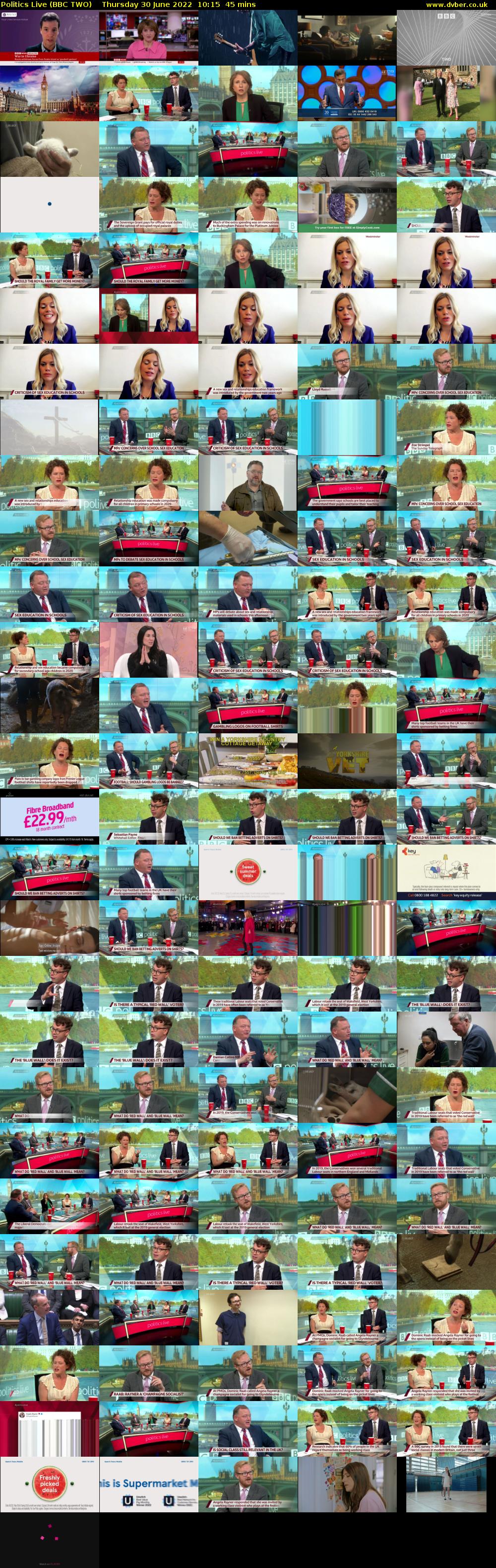 Politics Live (BBC TWO) Thursday 30 June 2022 10:15 - 11:00