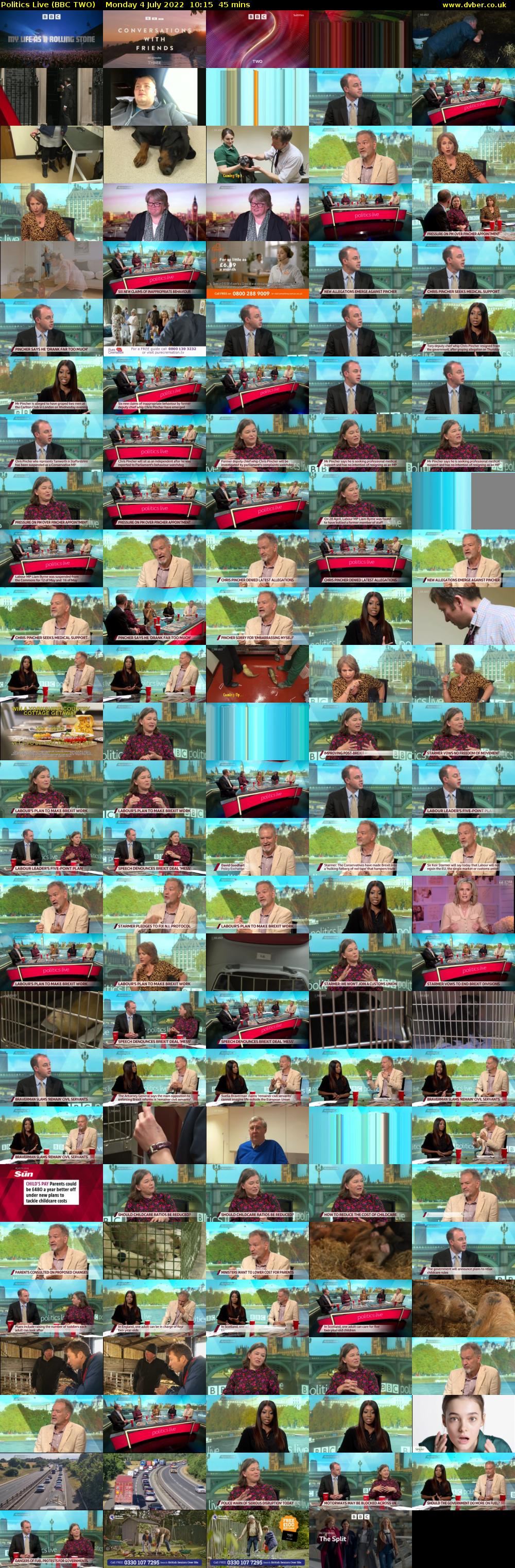 Politics Live (BBC TWO) Monday 4 July 2022 10:15 - 11:00