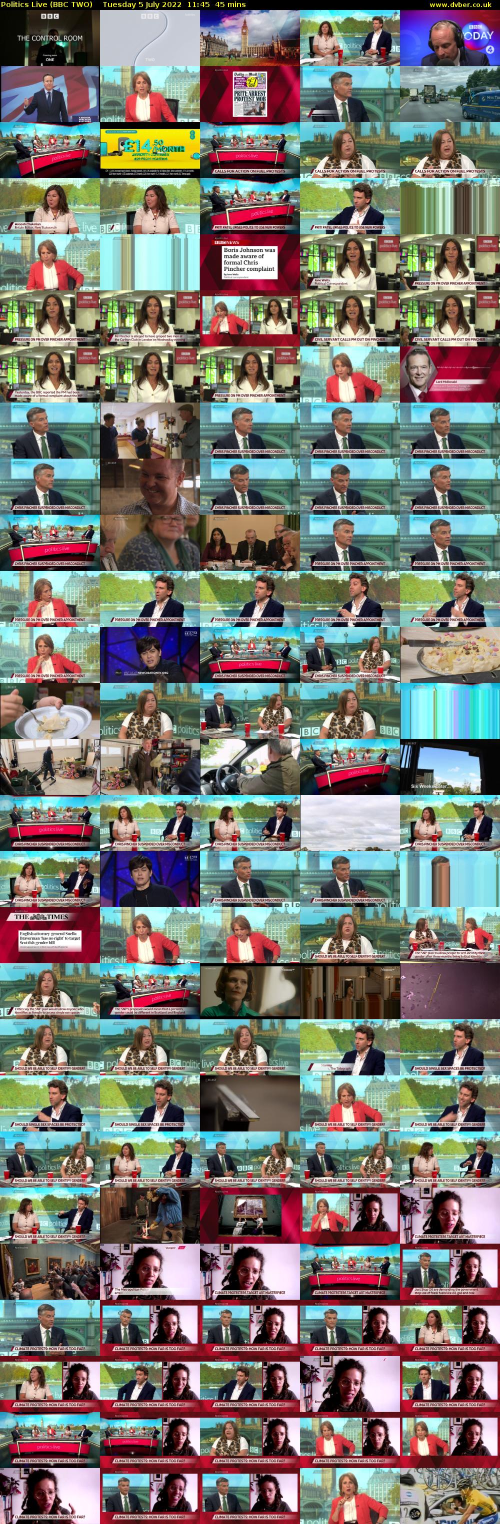 Politics Live (BBC TWO) Tuesday 5 July 2022 11:45 - 12:30