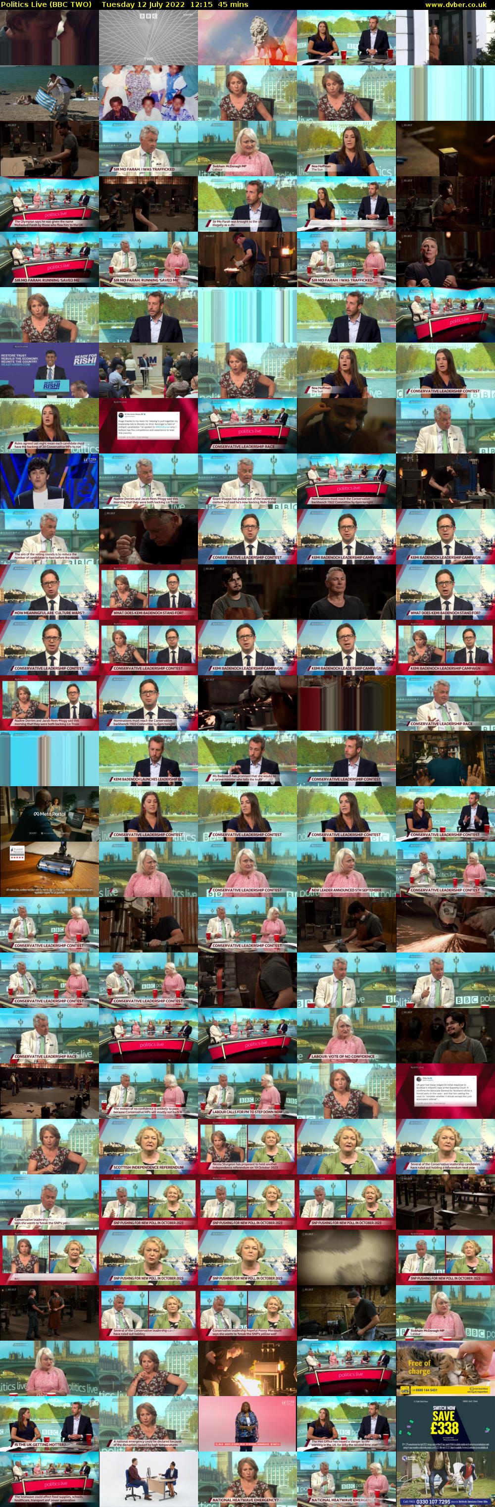 Politics Live (BBC TWO) Tuesday 12 July 2022 12:15 - 13:00