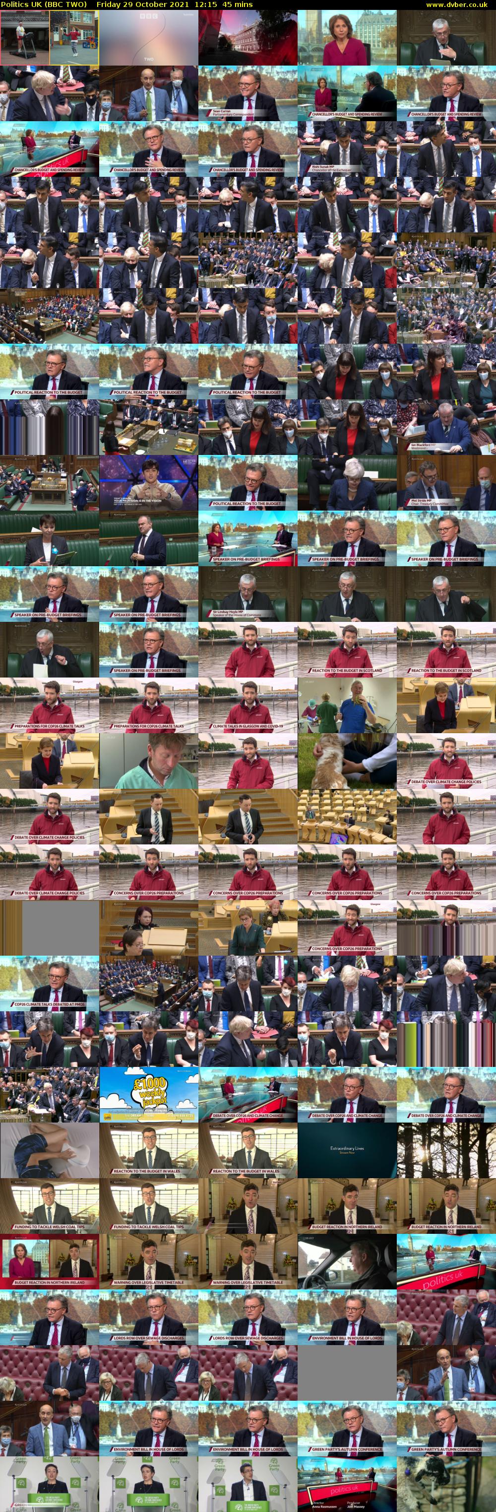 Politics UK (BBC TWO) Friday 29 October 2021 12:15 - 13:00