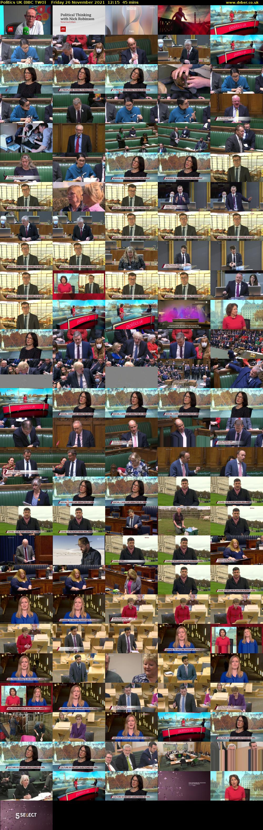 Politics UK (BBC TWO) Friday 26 November 2021 12:15 - 13:00