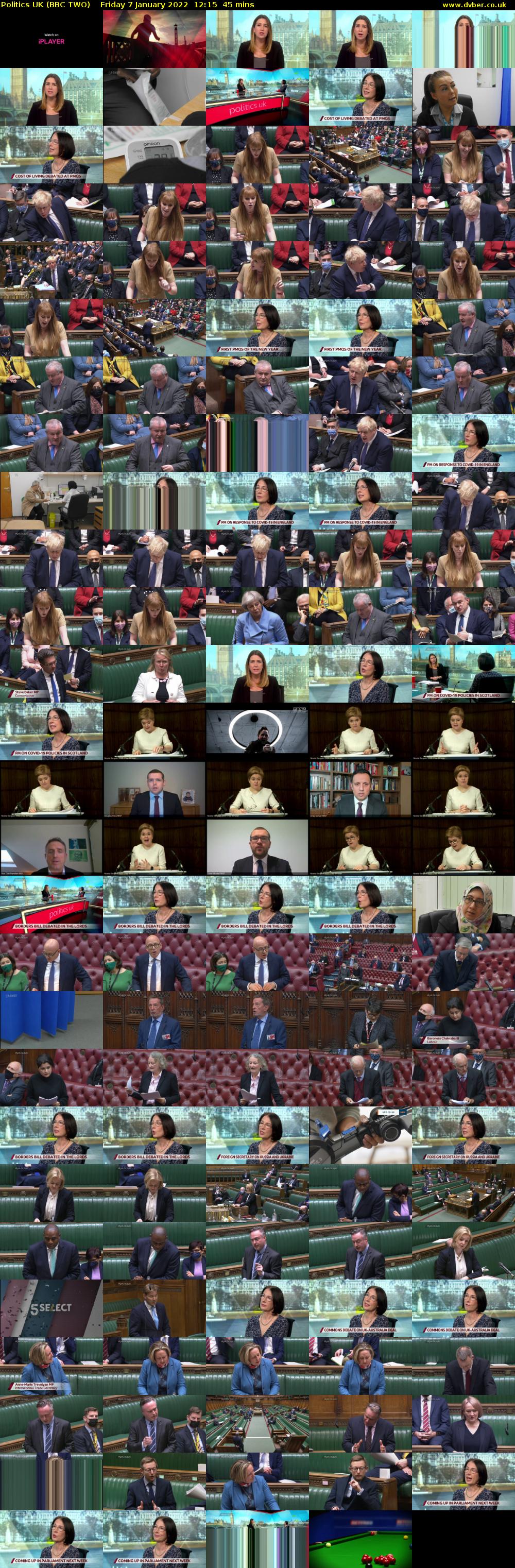 Politics UK (BBC TWO) Friday 7 January 2022 12:15 - 13:00