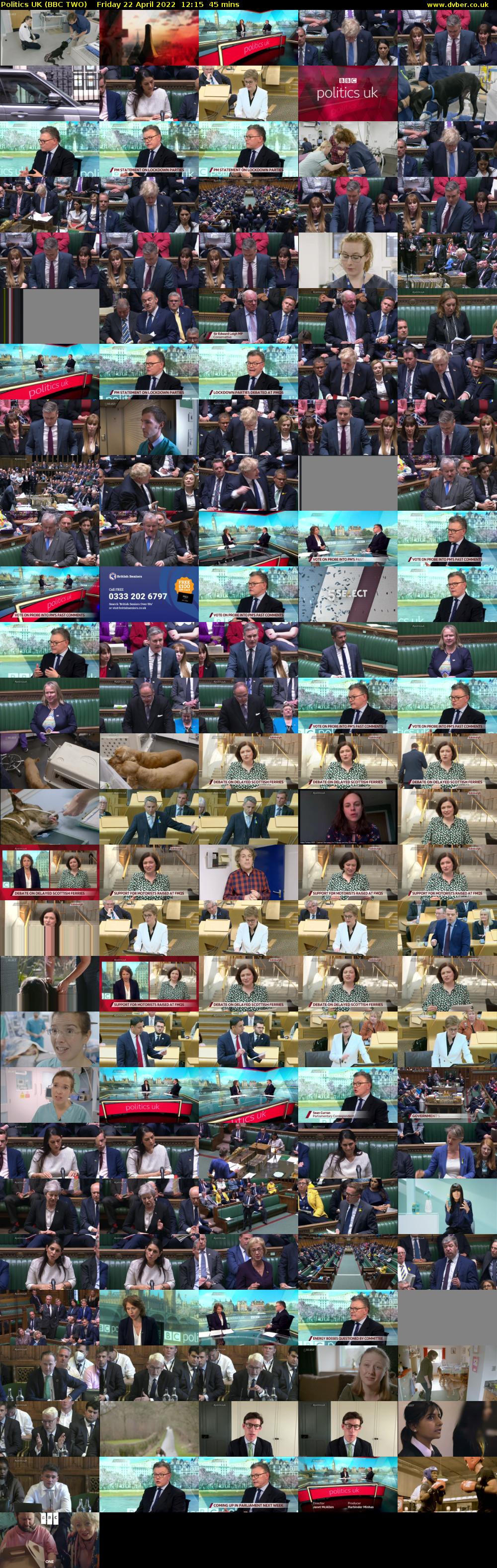 Politics UK (BBC TWO) Friday 22 April 2022 12:15 - 13:00