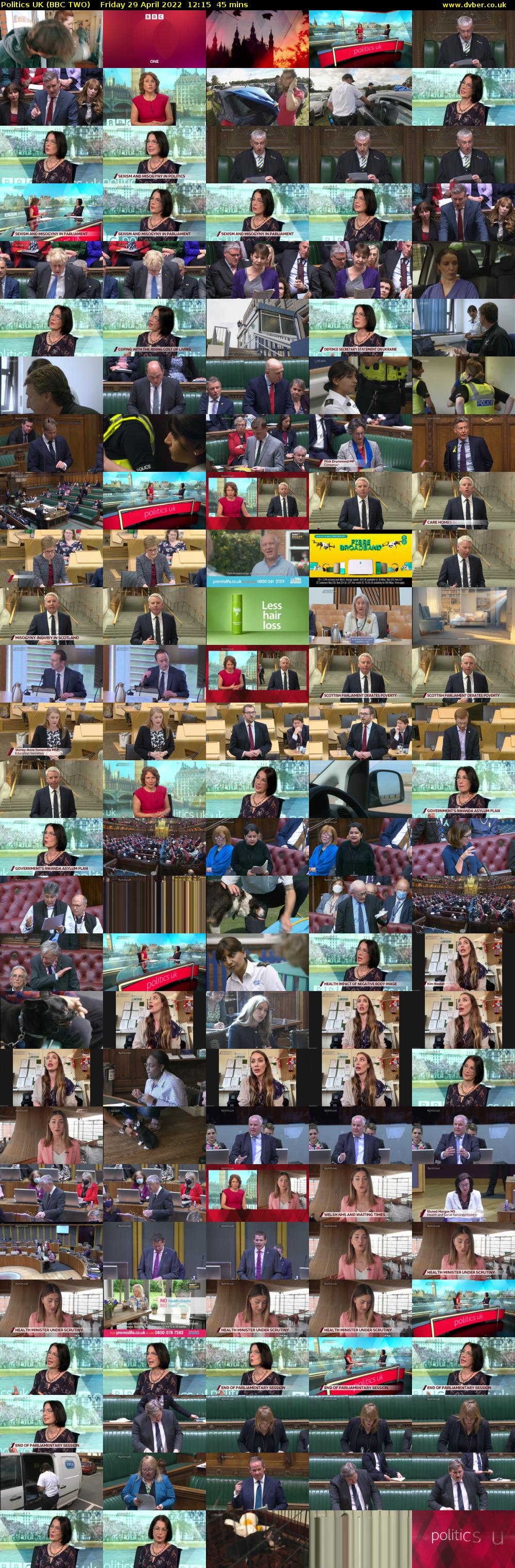 Politics UK (BBC TWO) Friday 29 April 2022 12:15 - 13:00