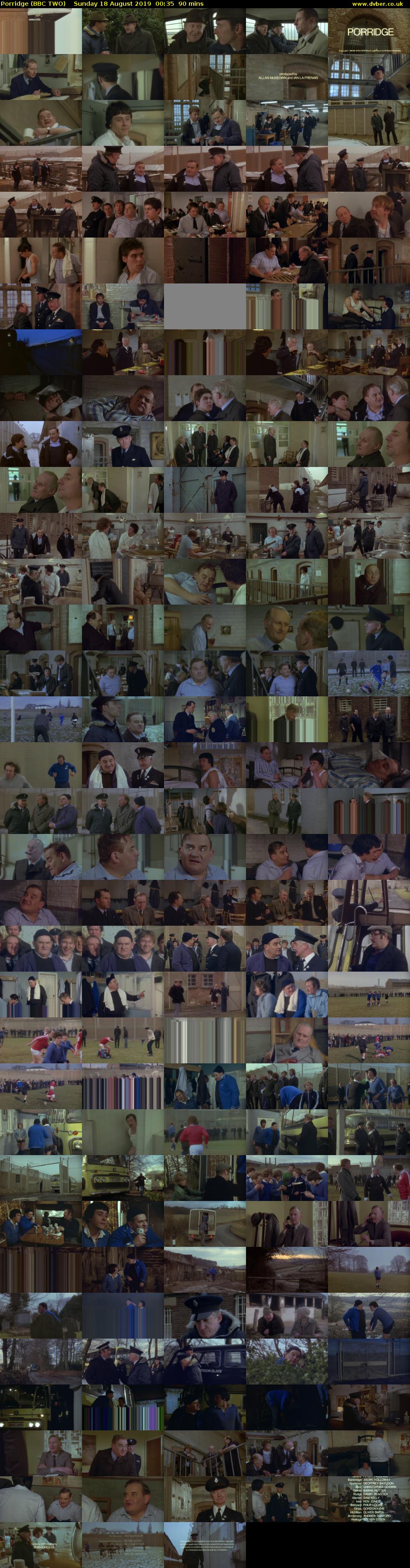 Porridge (BBC TWO) Sunday 18 August 2019 00:35 - 02:05