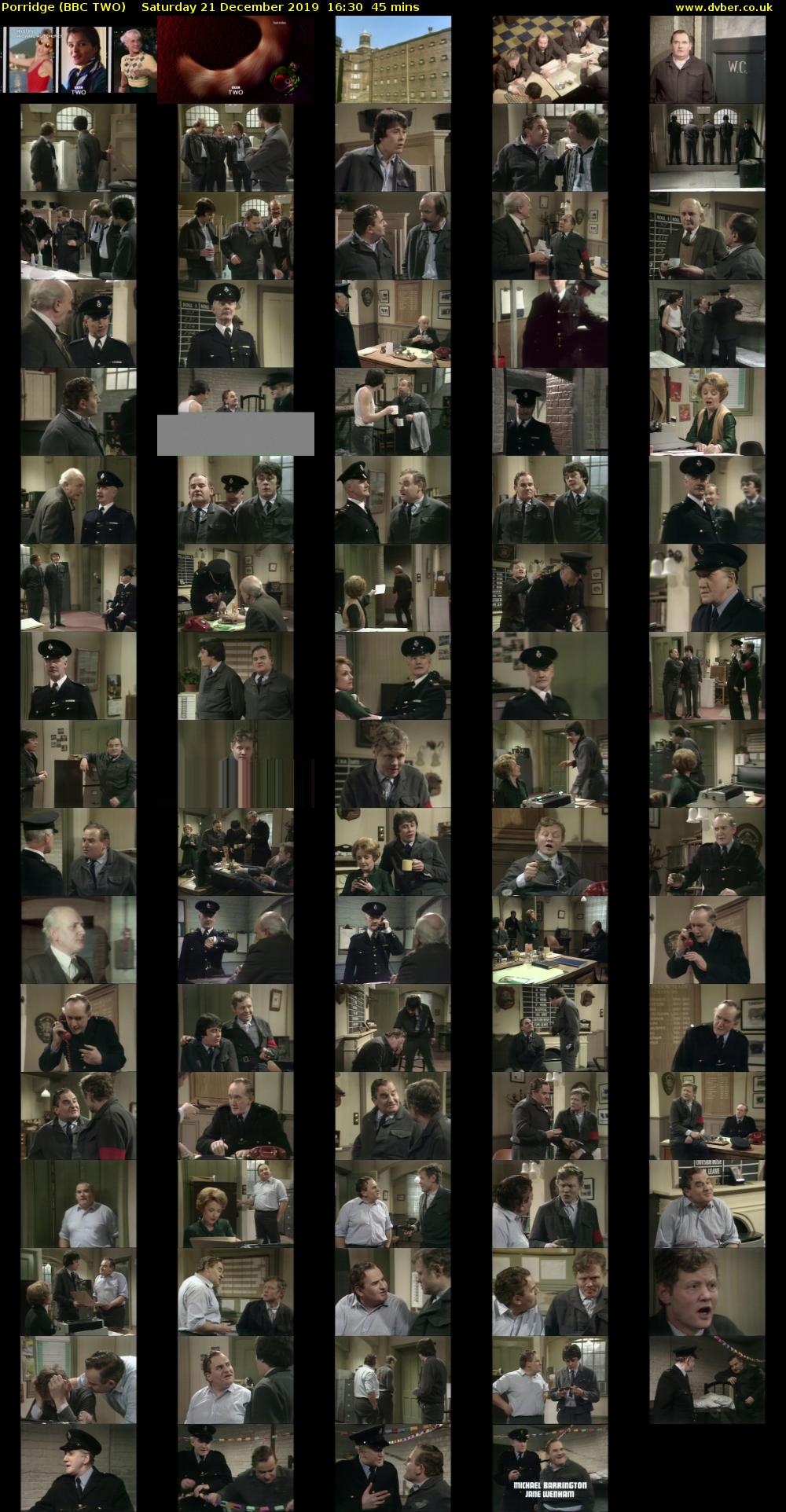 Porridge (BBC TWO) Saturday 21 December 2019 16:30 - 17:15