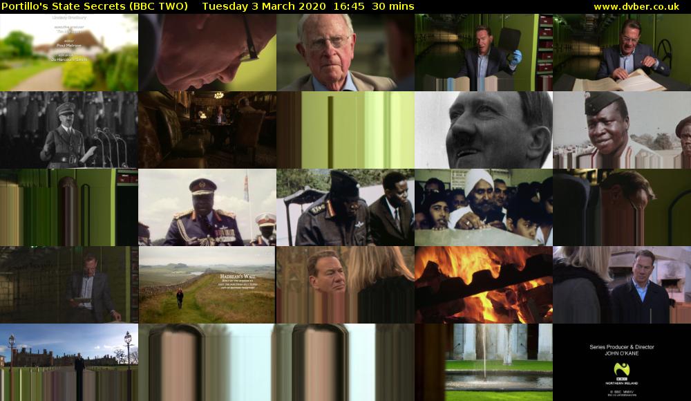 Portillo's State Secrets (BBC TWO) Tuesday 3 March 2020 16:45 - 17:15