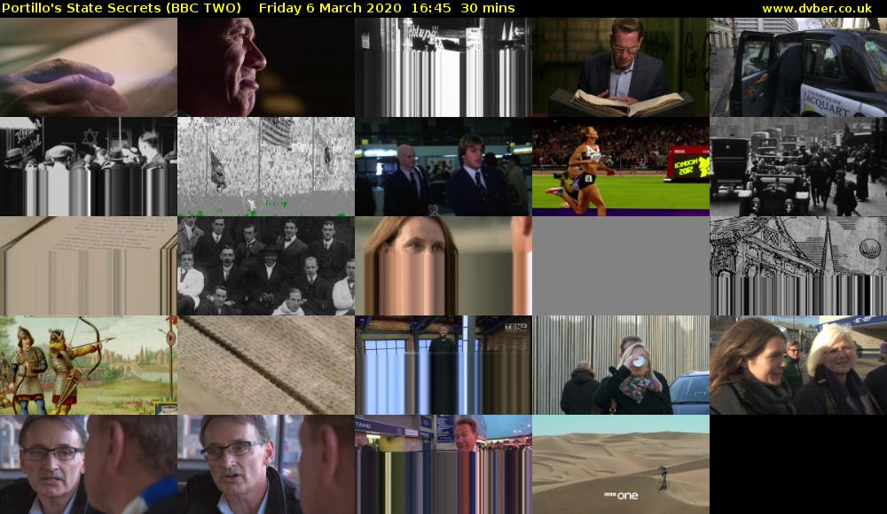 Portillo's State Secrets (BBC TWO) Friday 6 March 2020 16:45 - 17:15