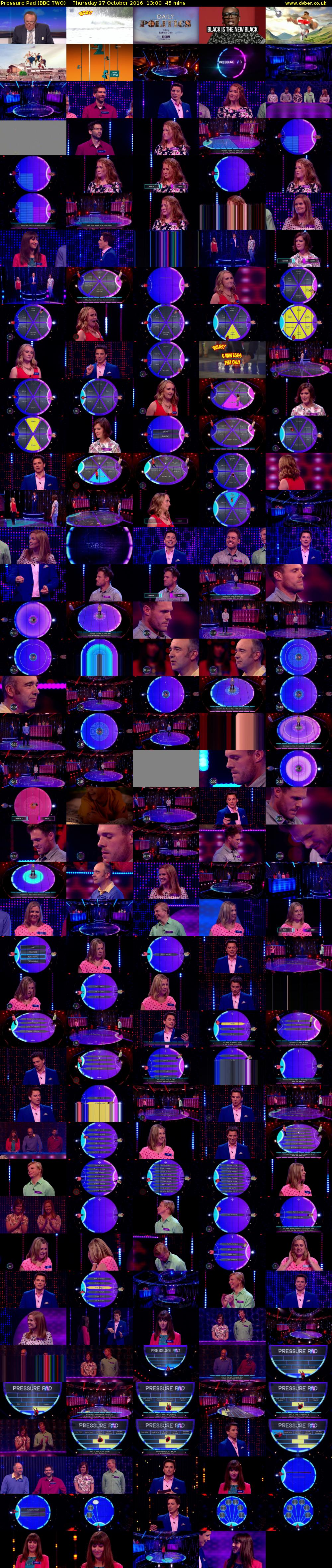Pressure Pad (BBC TWO) Thursday 27 October 2016 13:00 - 13:45