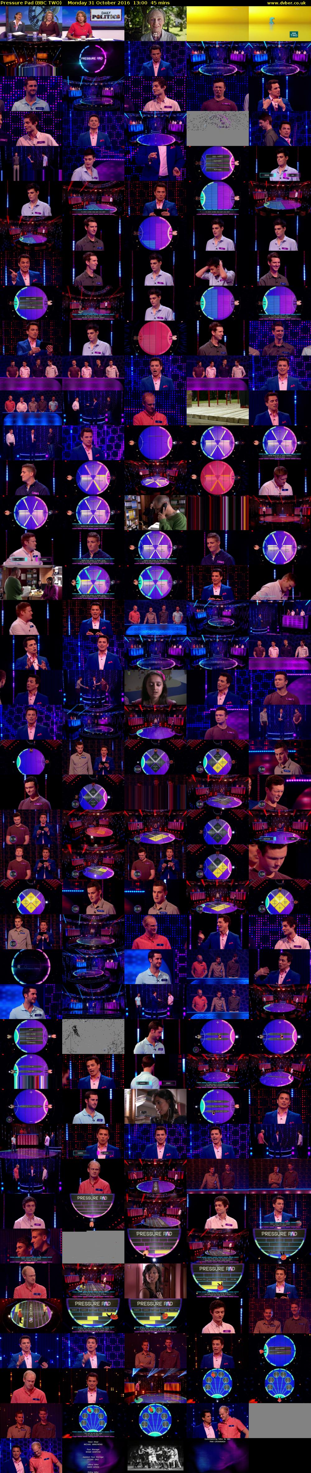 Pressure Pad (BBC TWO) Monday 31 October 2016 13:00 - 13:45