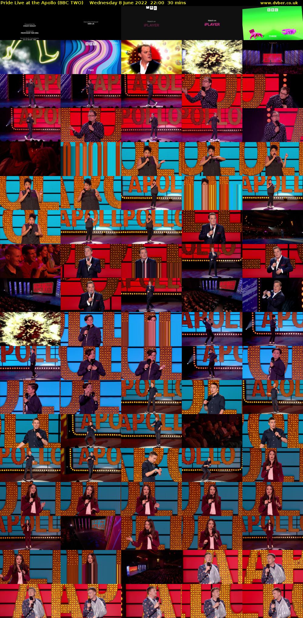 Pride Live at the Apollo (BBC TWO) Wednesday 8 June 2022 22:00 - 22:30