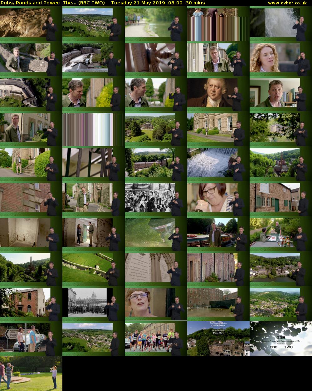 Pubs, Ponds and Power: The... (BBC TWO) Tuesday 21 May 2019 08:00 - 08:30
