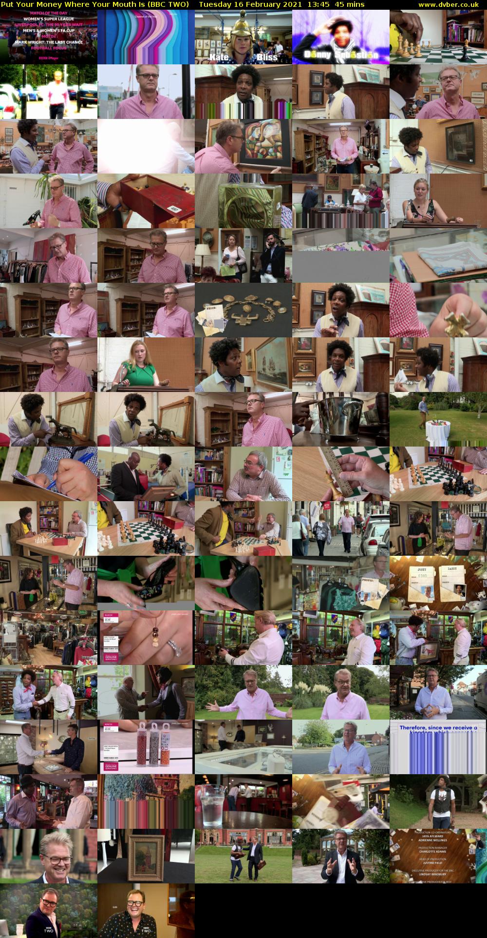 Put Your Money Where Your Mouth Is (BBC TWO) Tuesday 16 February 2021 13:45 - 14:30