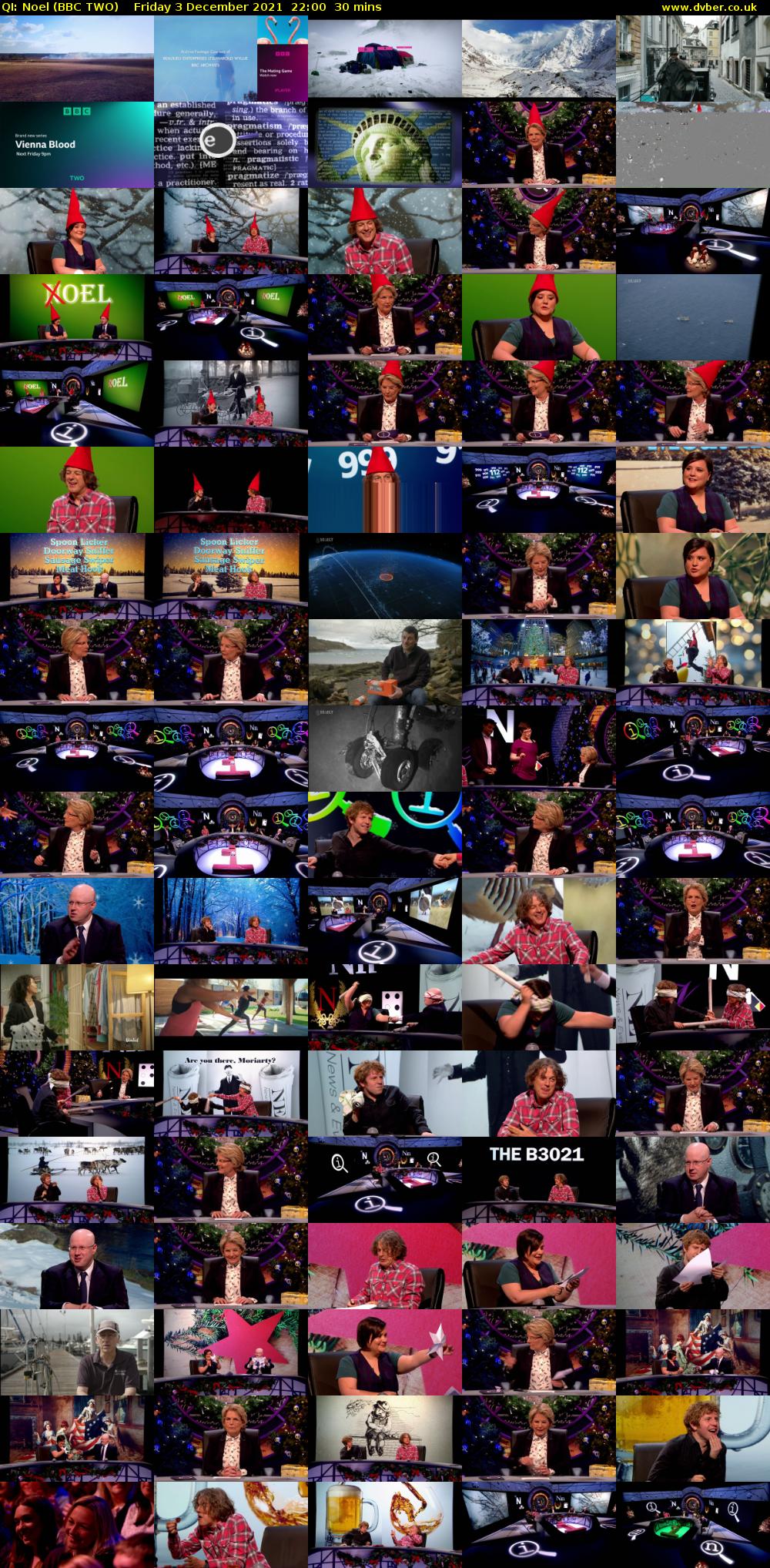 QI: Noel (BBC TWO) Friday 3 December 2021 22:00 - 22:30