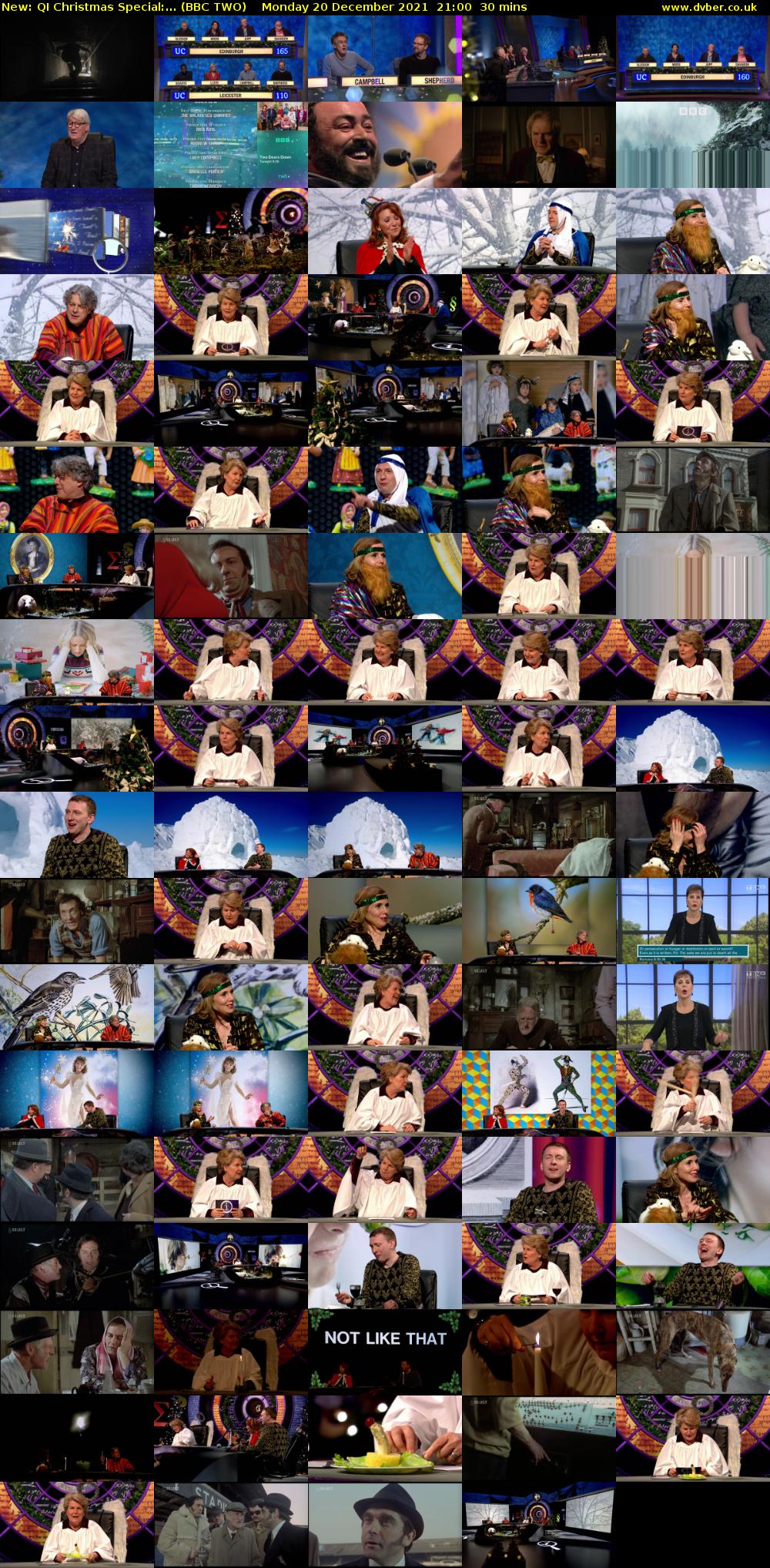 QI Christmas Special:... (BBC TWO) Monday 20 December 2021 21:00 - 21:30