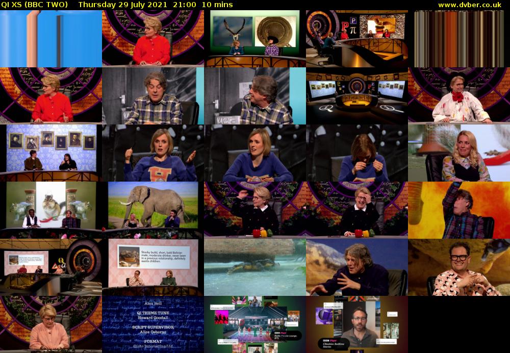 QI XS (BBC TWO) Thursday 29 July 2021 21:00 - 21:10