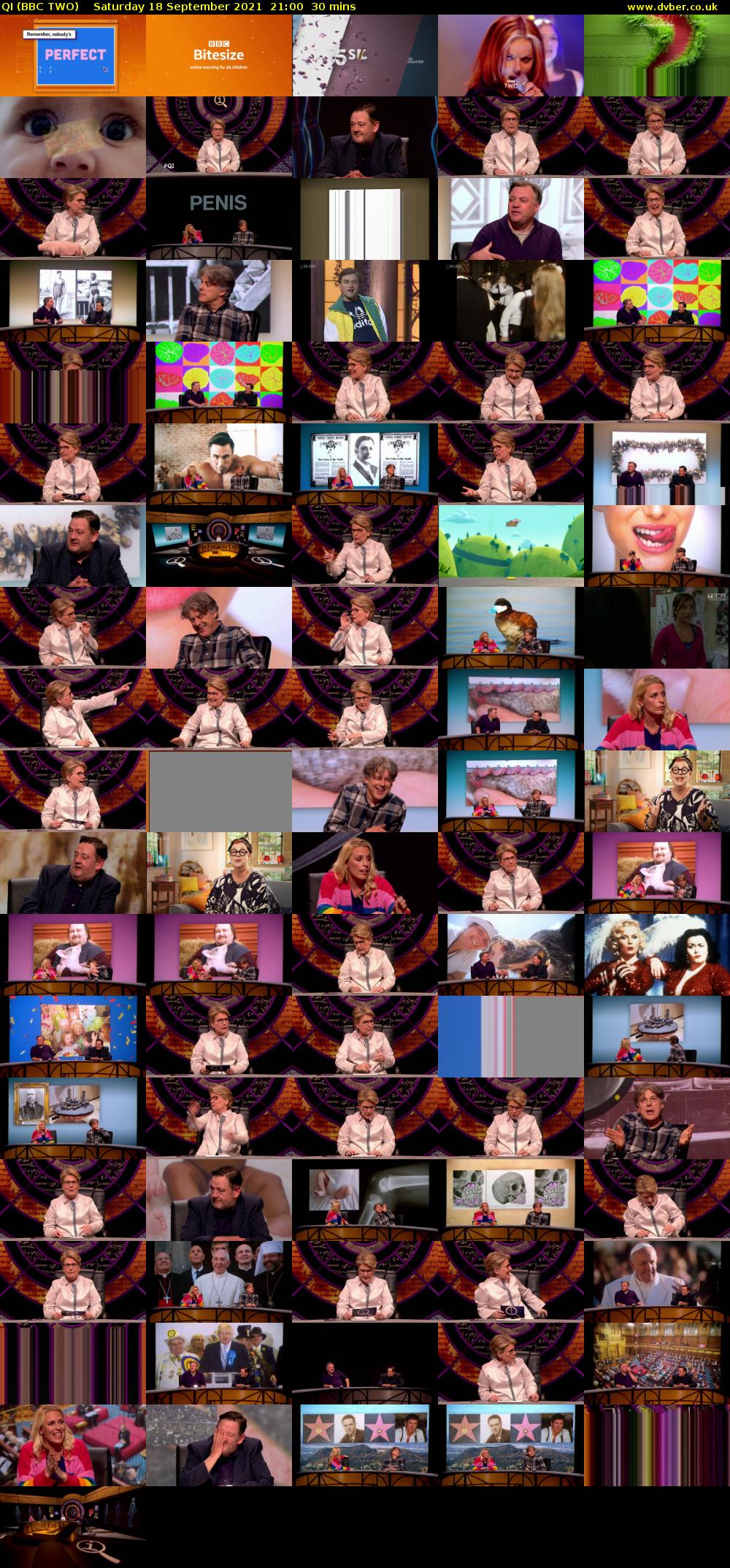 QI (BBC TWO) Saturday 18 September 2021 21:00 - 21:30
