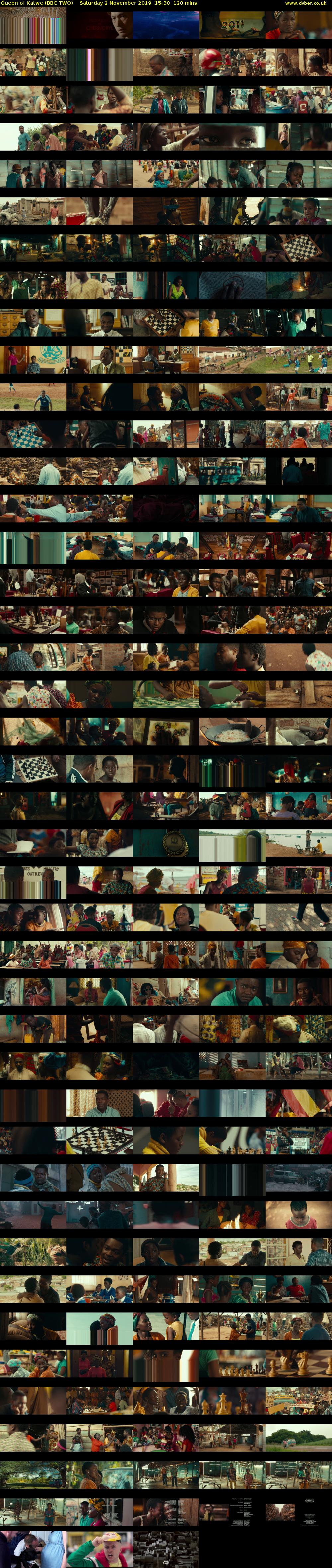 Queen of Katwe (BBC TWO) Saturday 2 November 2019 15:30 - 17:30