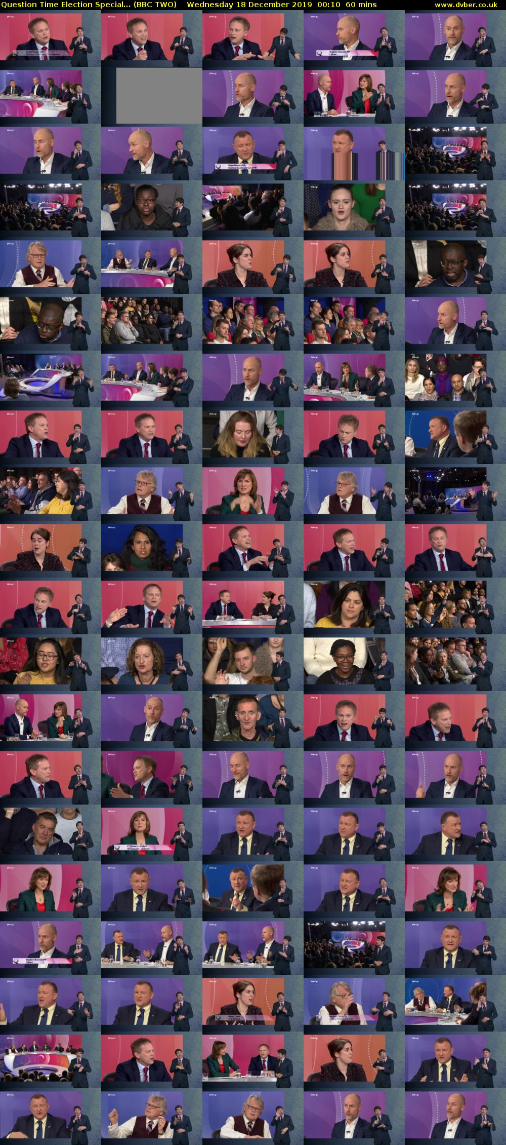 Question Time Election Special... (BBC TWO) Wednesday 18 December 2019 00:10 - 01:10