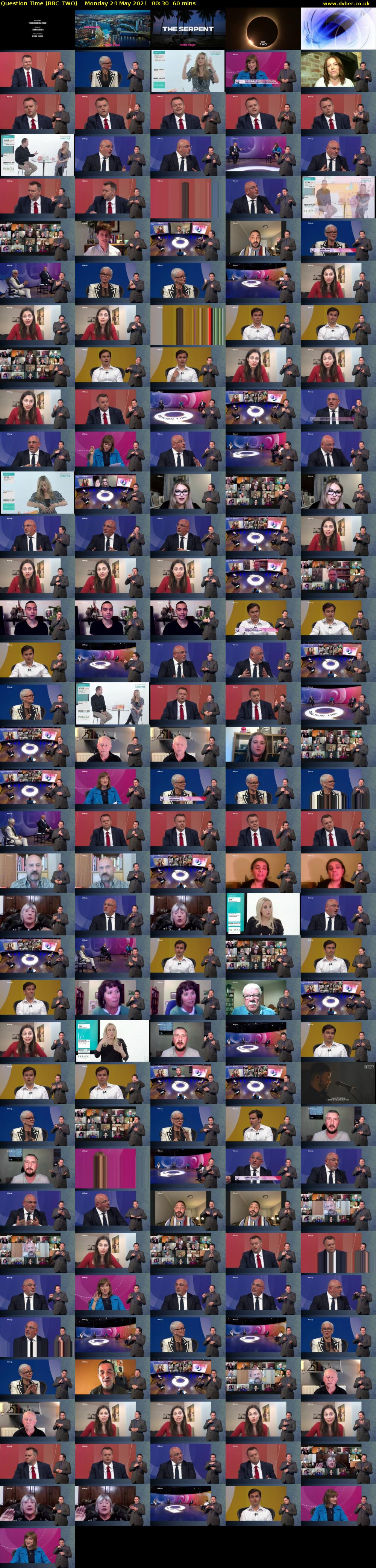 Question Time (BBC TWO) Monday 24 May 2021 00:30 - 01:30