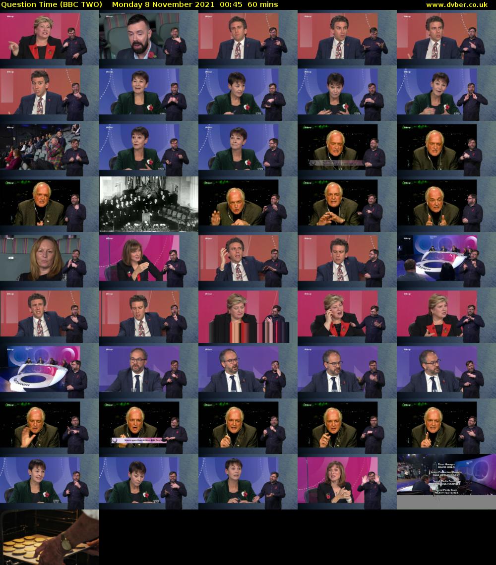 Question Time (BBC TWO) Monday 8 November 2021 00:45 - 01:45