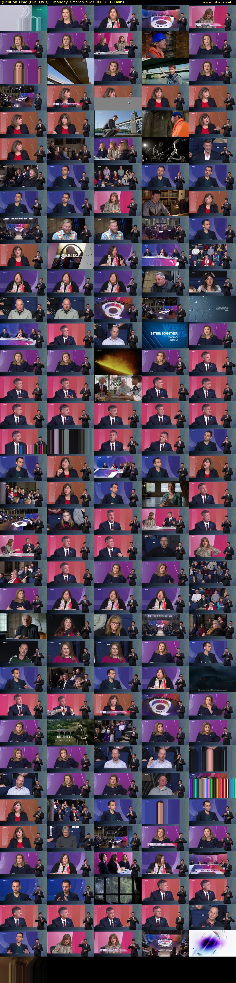 Question Time (BBC TWO) Monday 7 March 2022 01:10 - 02:10