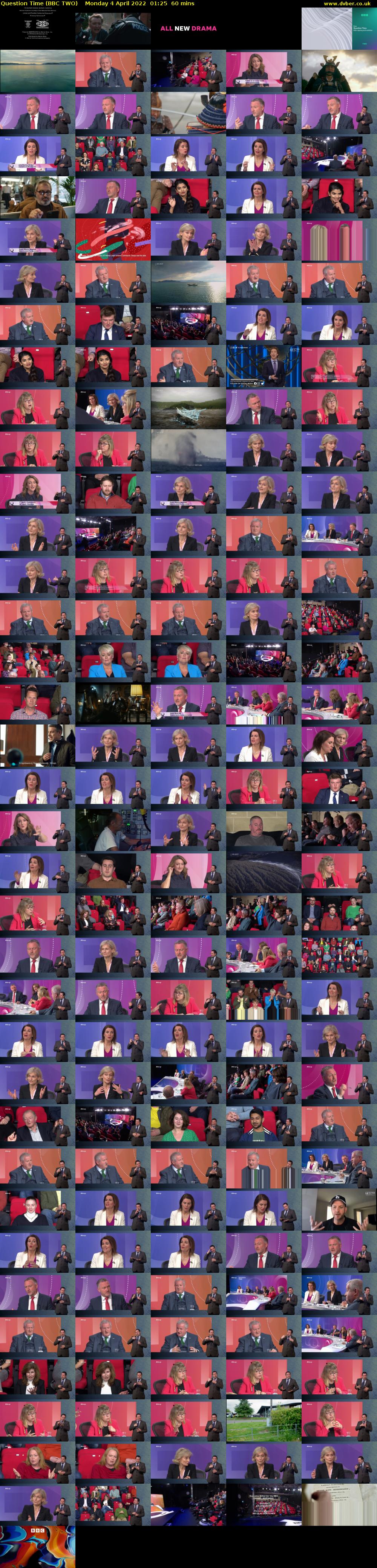 Question Time (BBC TWO) Monday 4 April 2022 01:25 - 02:25