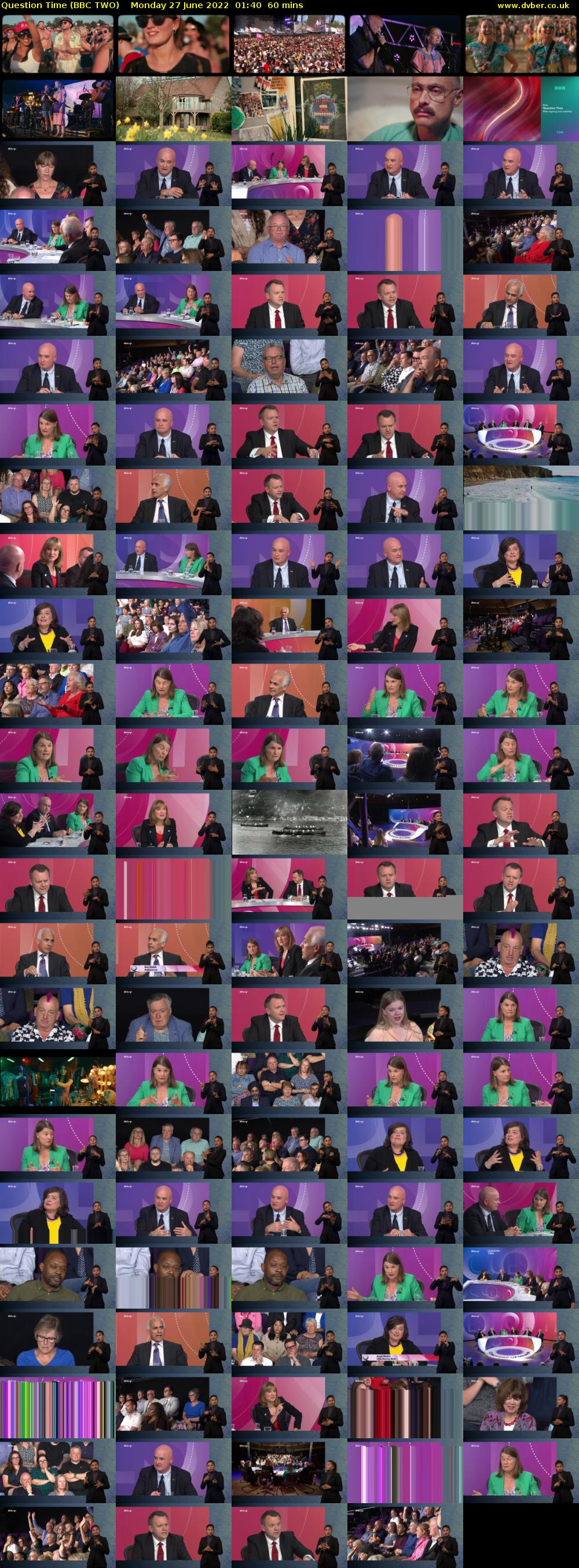 Question Time (BBC TWO) Monday 27 June 2022 01:40 - 02:40