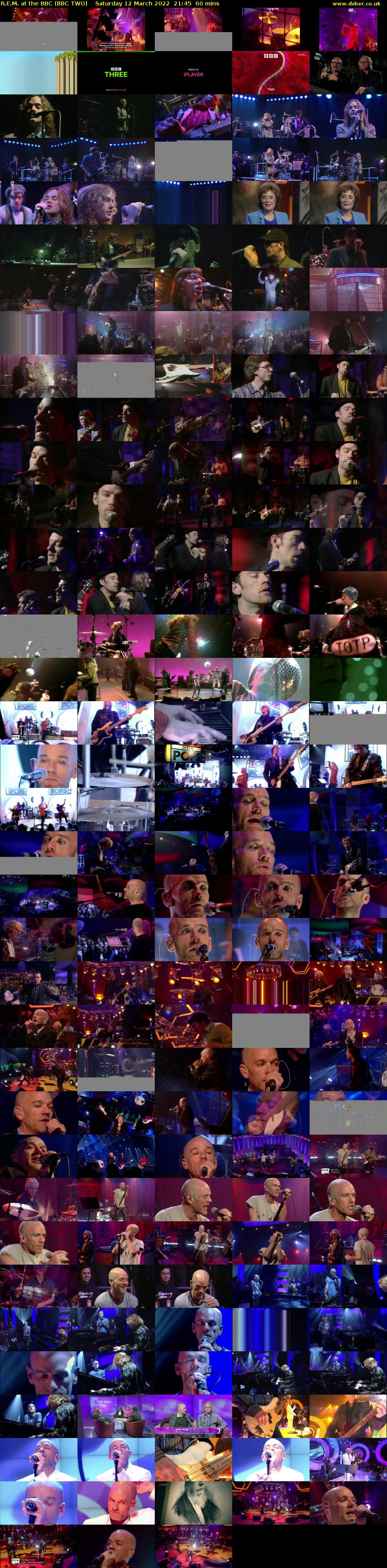 R.E.M. at the BBC (BBC TWO) Saturday 12 March 2022 21:45 - 22:45