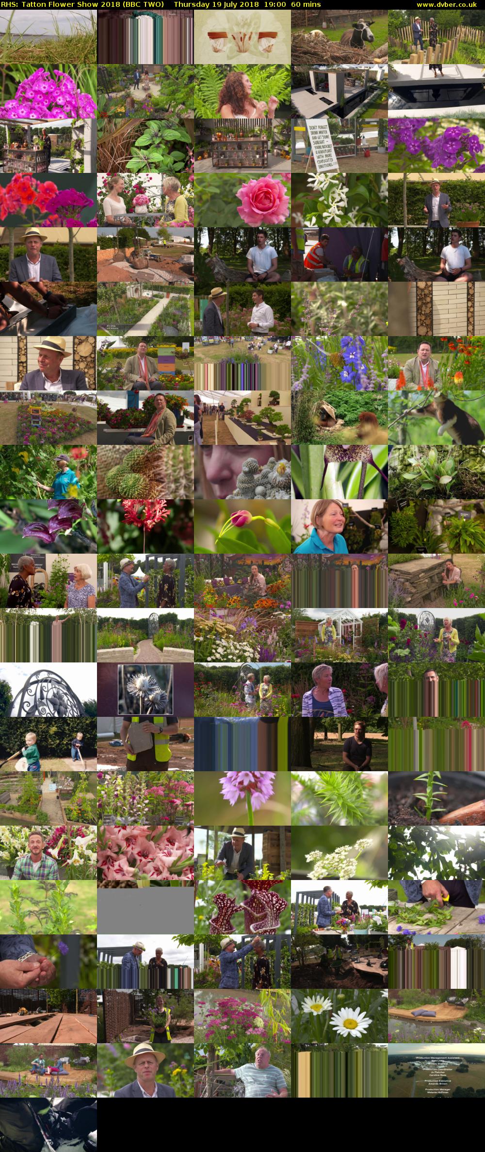 RHS: Tatton Flower Show 2018 (BBC TWO) Thursday 19 July 2018 19:00 - 20:00