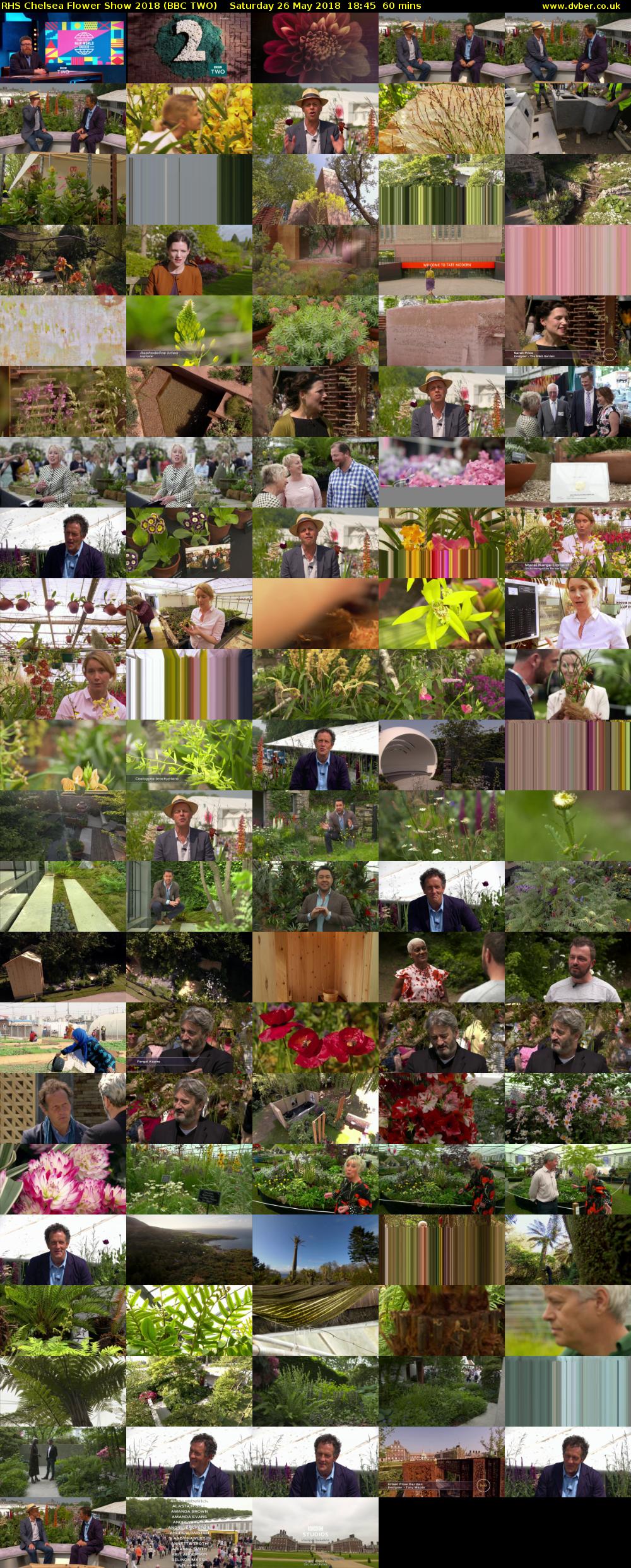 RHS Chelsea Flower Show 2018 (BBC TWO) Saturday 26 May 2018 18:45 - 19:45