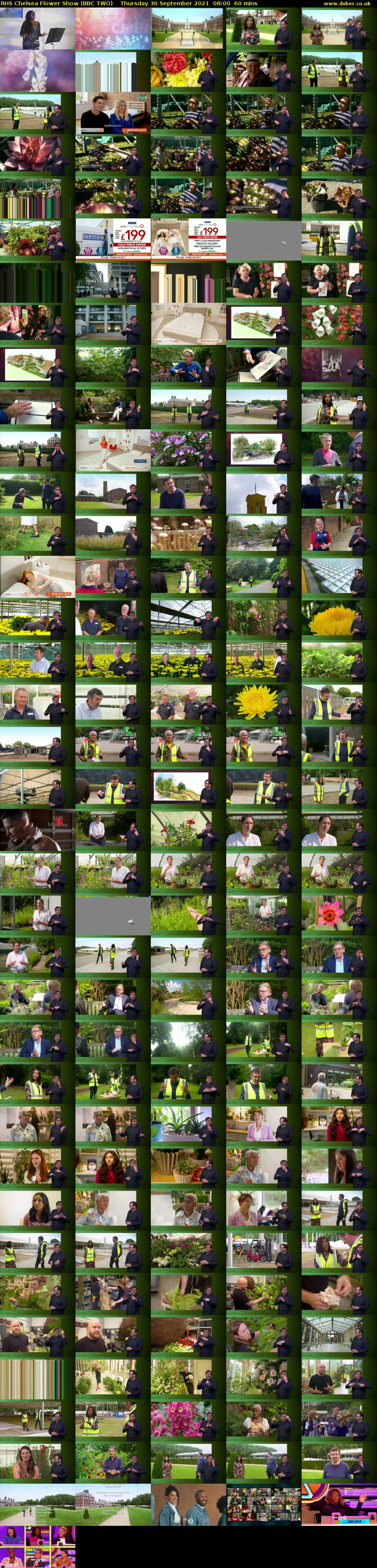 RHS Chelsea Flower Show (BBC TWO) Thursday 30 September 2021 08:00 - 09:00