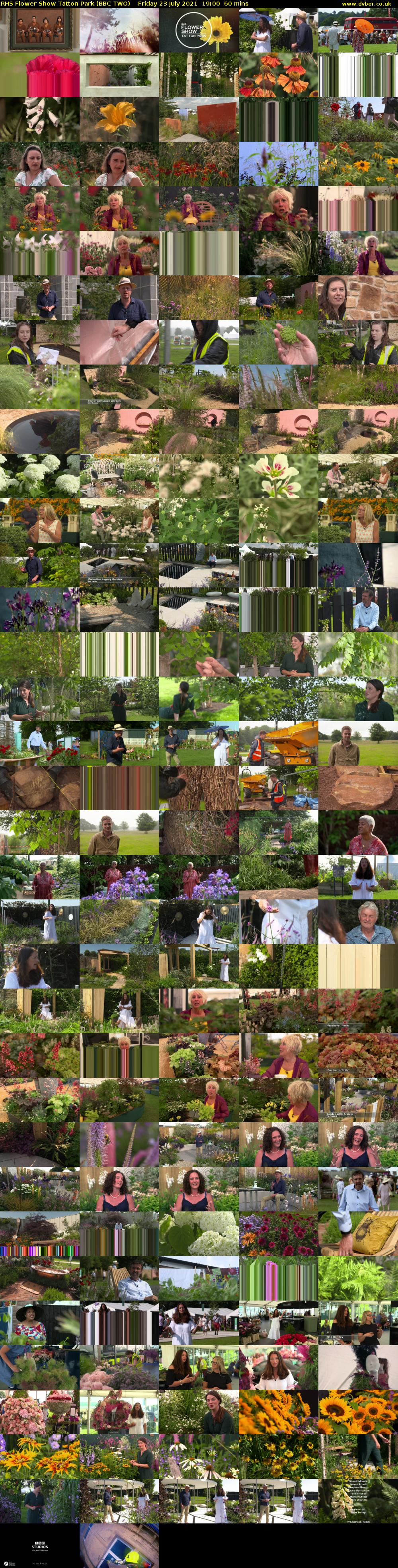 RHS Flower Show Tatton Park (BBC TWO) Friday 23 July 2021 19:00 - 20:00