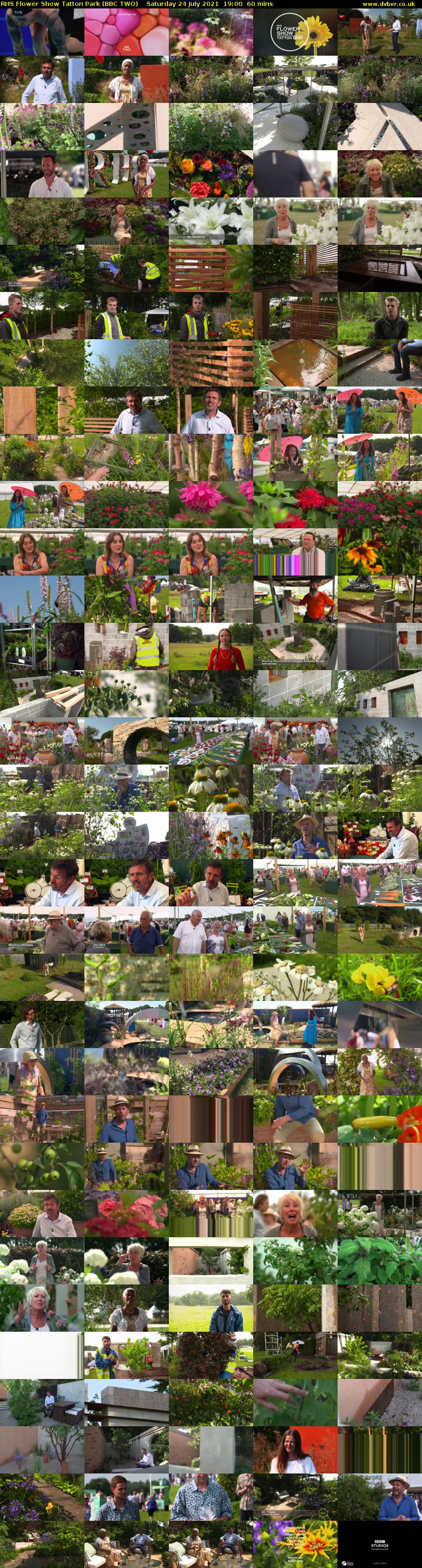 RHS Flower Show Tatton Park (BBC TWO) Saturday 24 July 2021 19:00 - 20:00