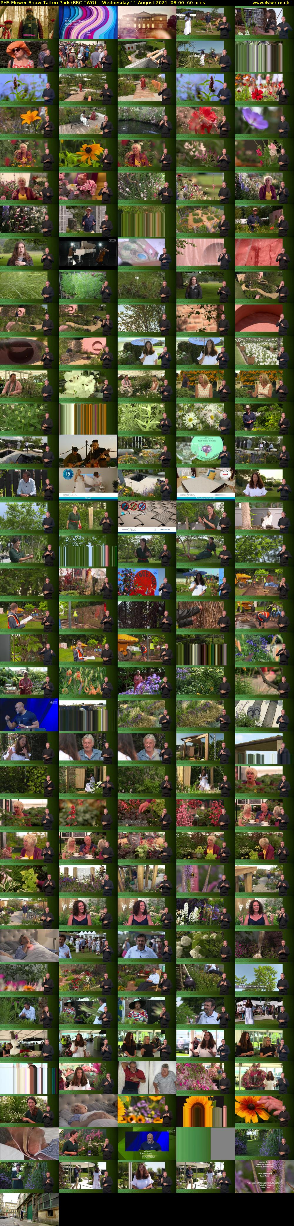 RHS Flower Show Tatton Park (BBC TWO) Wednesday 11 August 2021 08:00 - 09:00