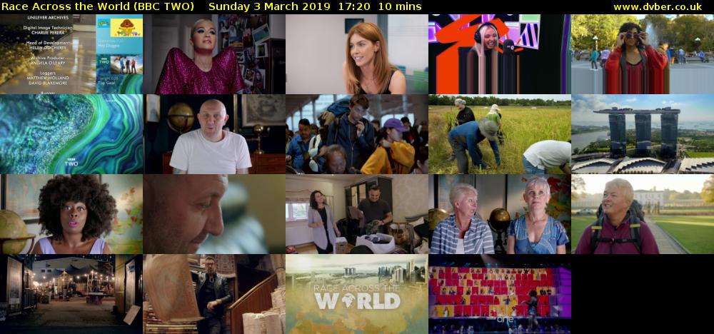 Race Across the World (BBC TWO) Sunday 3 March 2019 17:20 - 17:30
