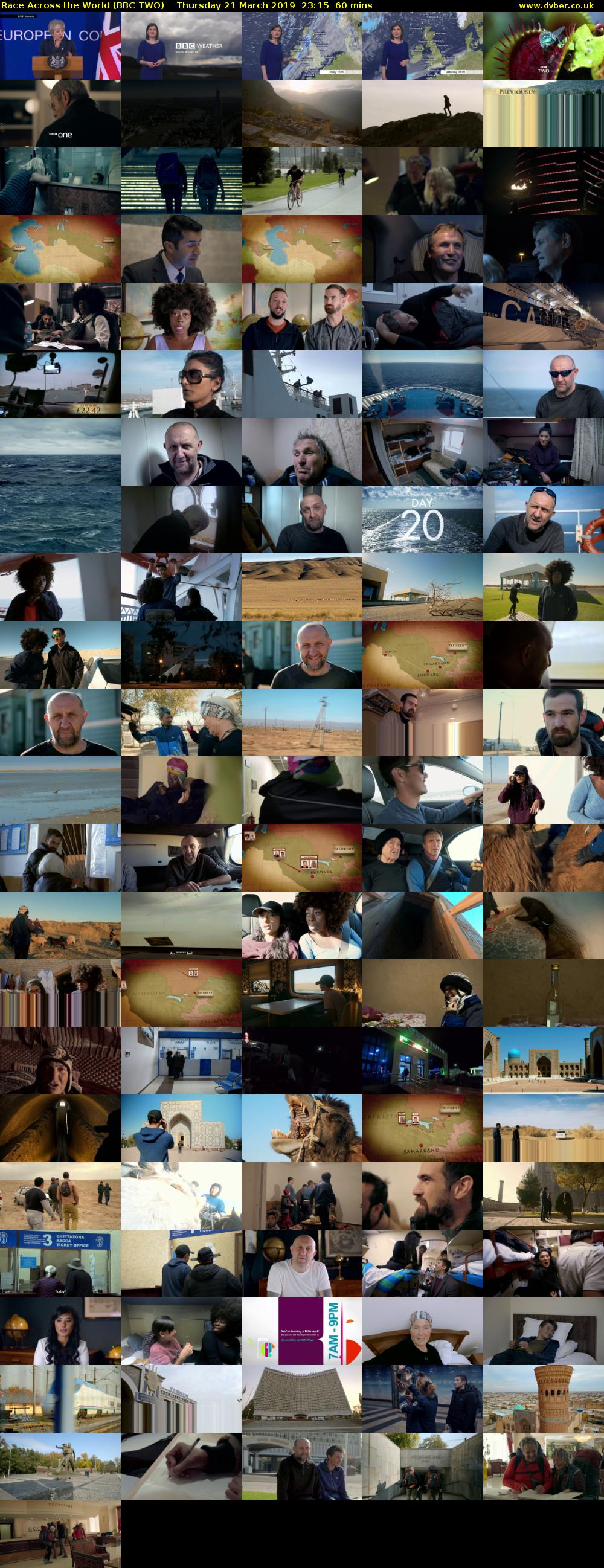 Race Across the World (BBC TWO) Thursday 21 March 2019 23:15 - 00:15