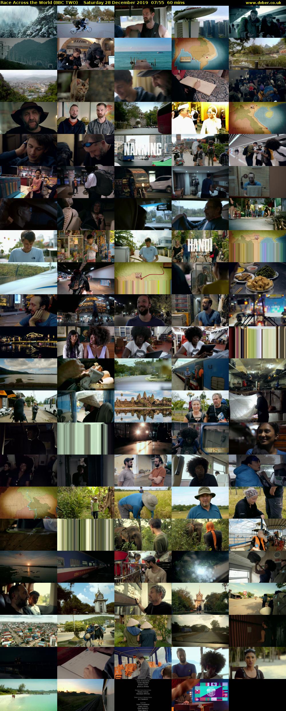 Race Across the World (BBC TWO) Saturday 28 December 2019 07:55 - 08:55