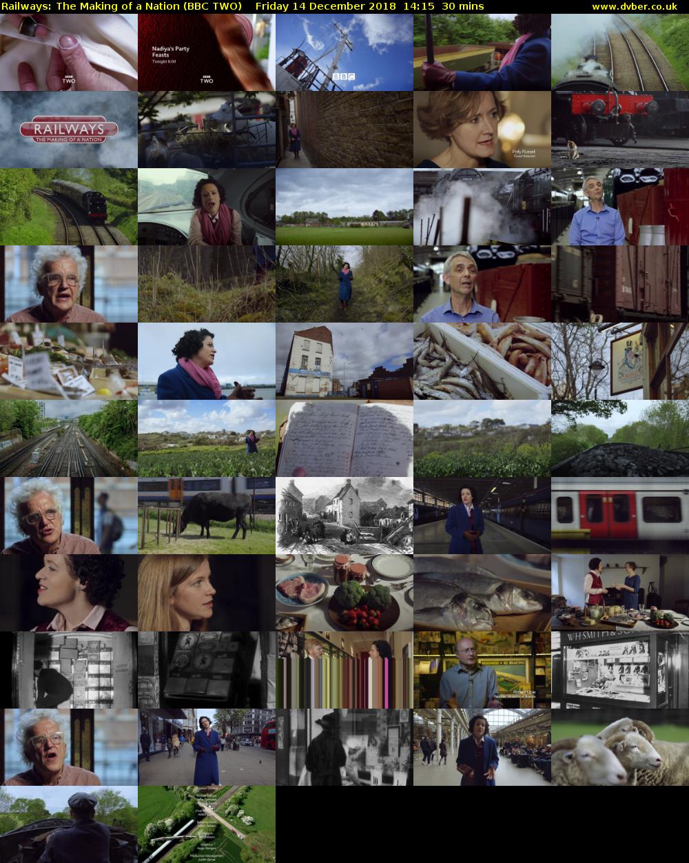 Railways: The Making of a Nation (BBC TWO) Friday 14 December 2018 14:15 - 14:45