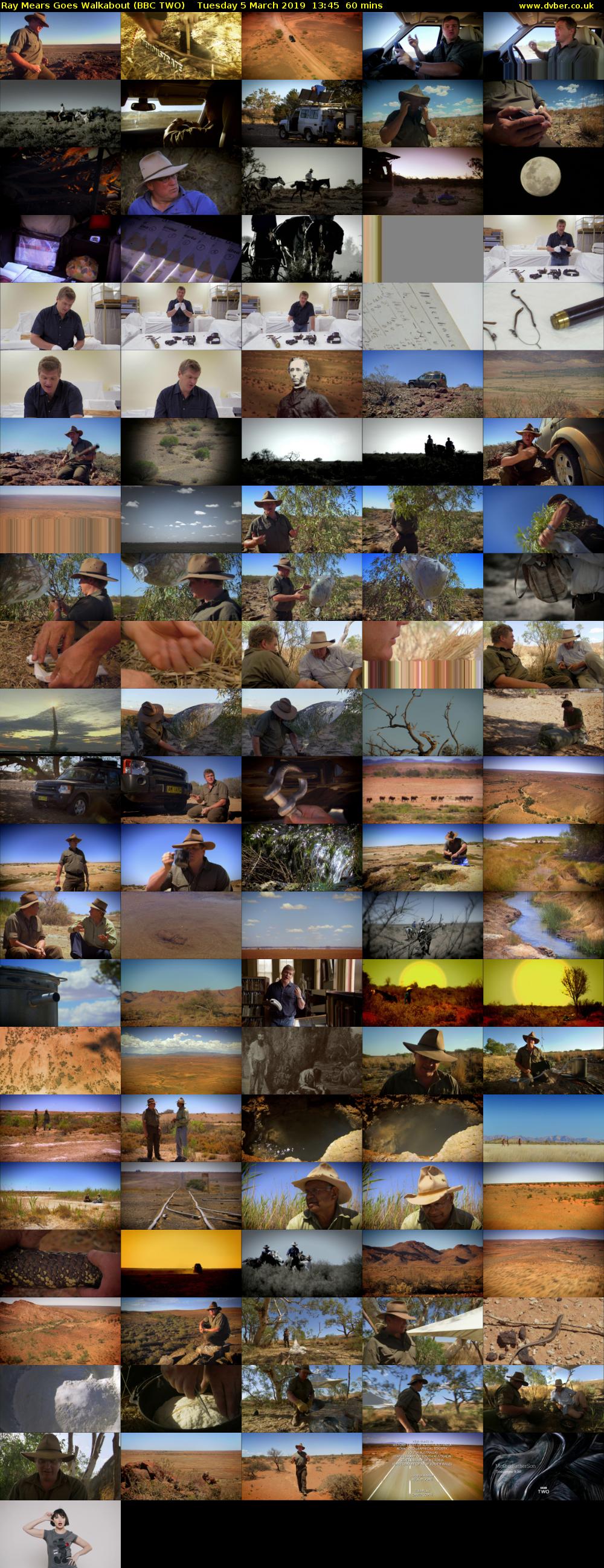 Ray Mears Goes Walkabout (BBC TWO) Tuesday 5 March 2019 13:45 - 14:45
