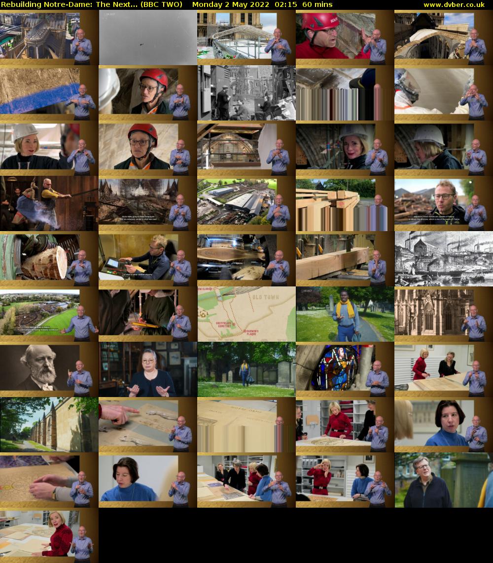 Rebuilding Notre-Dame: The Next... (BBC TWO) Monday 2 May 2022 02:15 - 03:15
