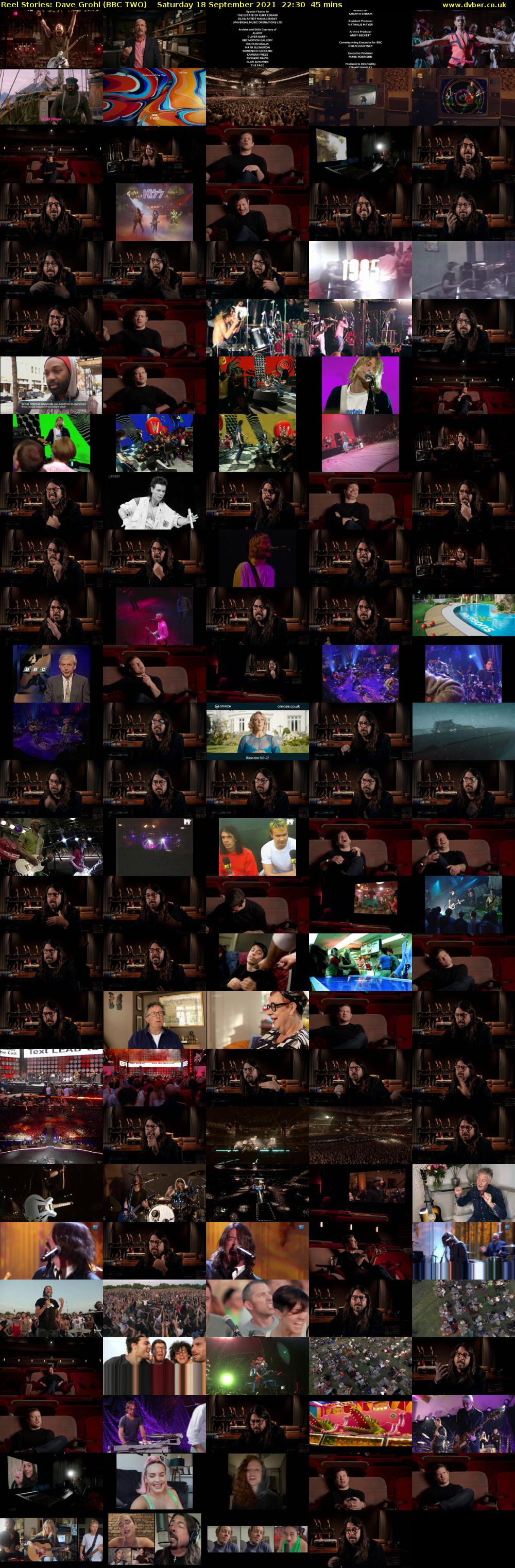 Reel Stories: Dave Grohl (BBC TWO) Saturday 18 September 2021 22:30 - 23:15