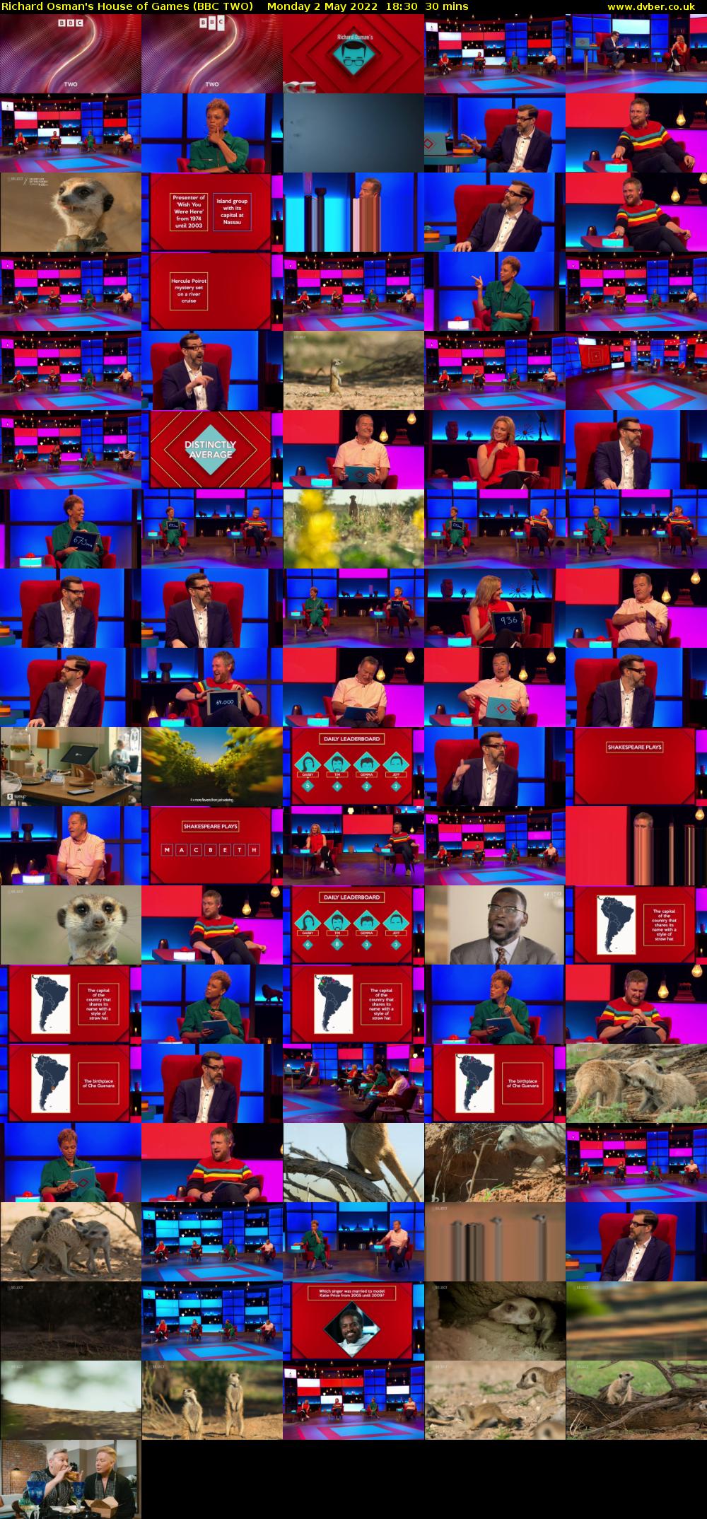 Richard Osman's House of Games (BBC TWO) Monday 2 May 2022 18:30 - 19:00