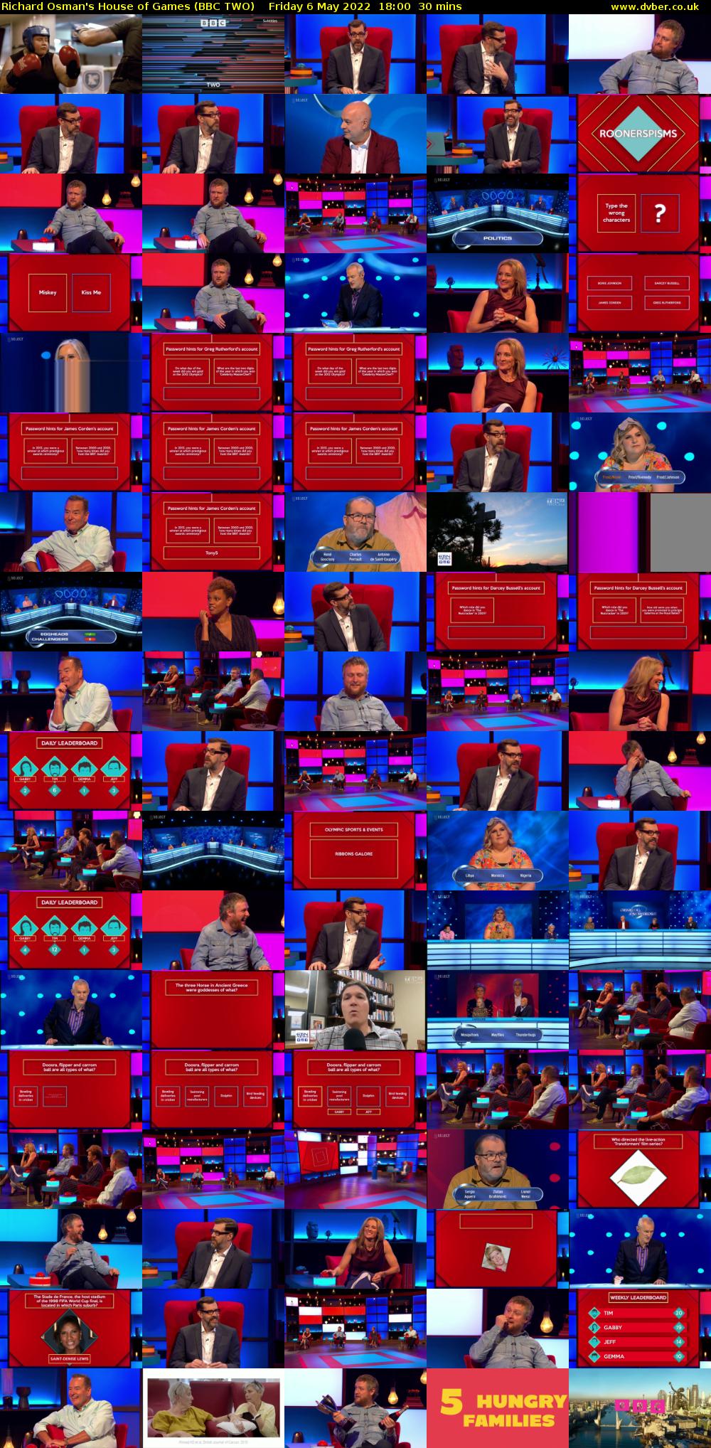 Richard Osman's House of Games (BBC TWO) Friday 6 May 2022 18:00 - 18:30