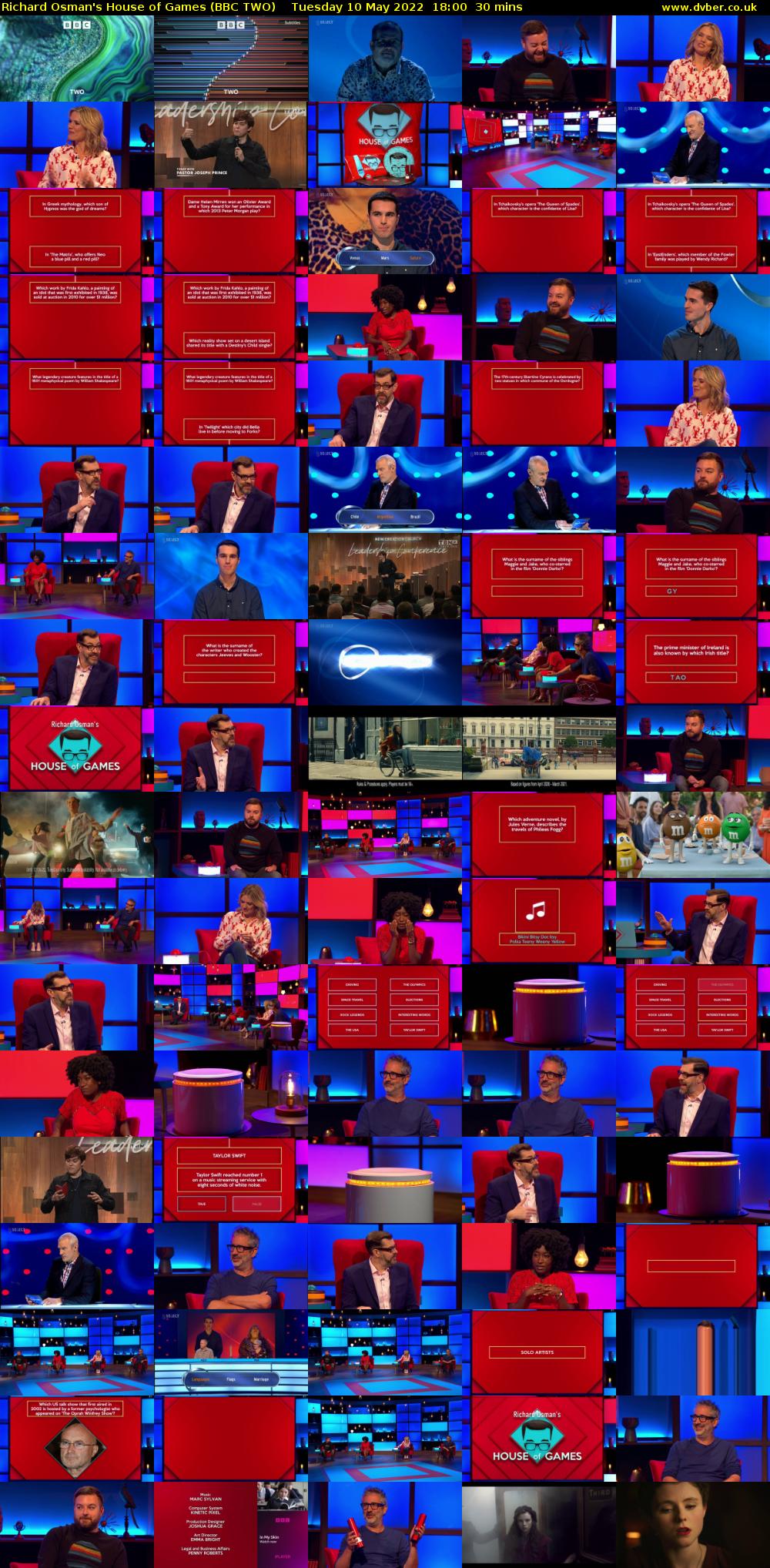 Richard Osman's House of Games (BBC TWO) Tuesday 10 May 2022 18:00 - 18:30