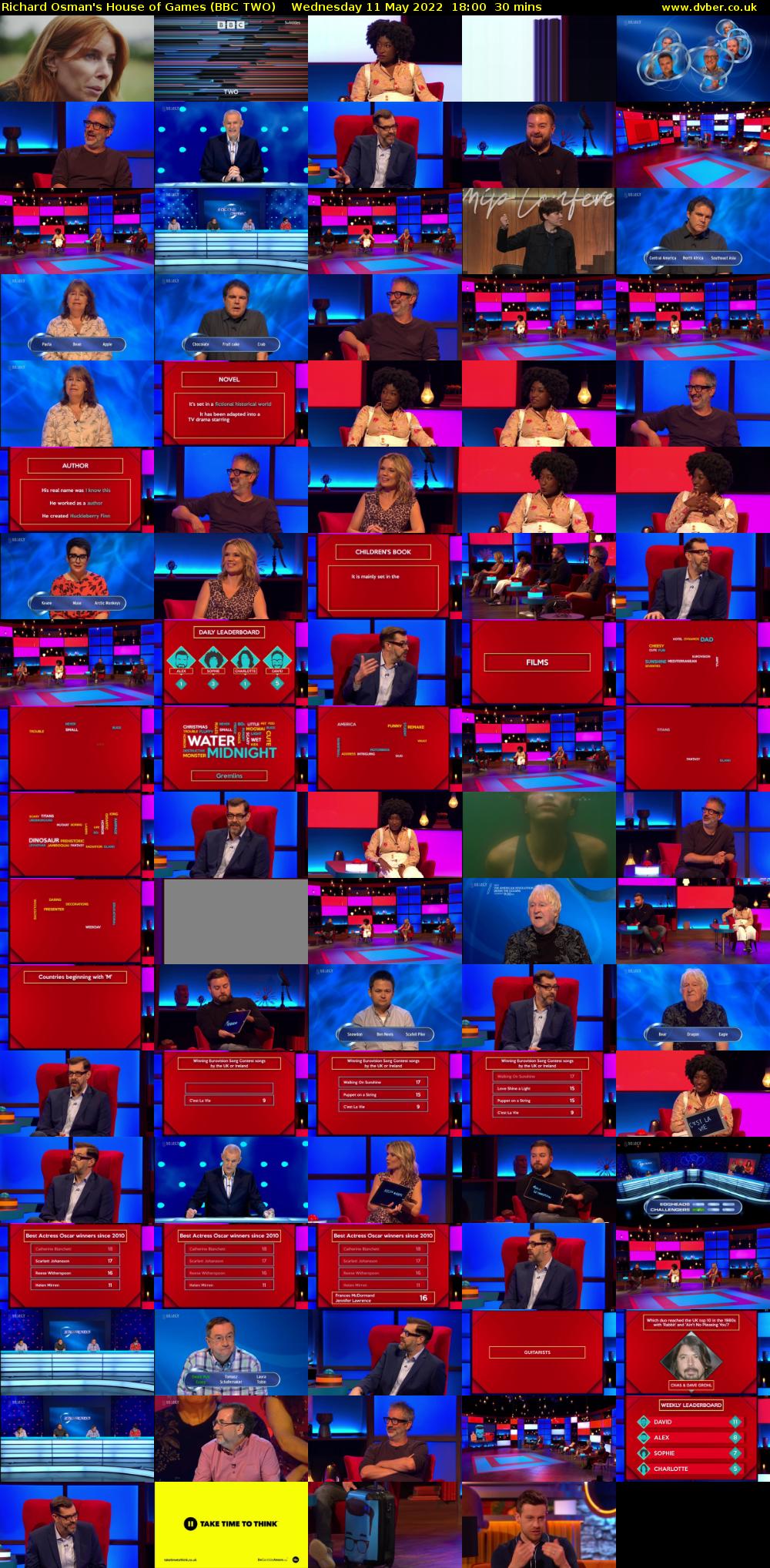 Richard Osman's House of Games (BBC TWO) Wednesday 11 May 2022 18:00 - 18:30